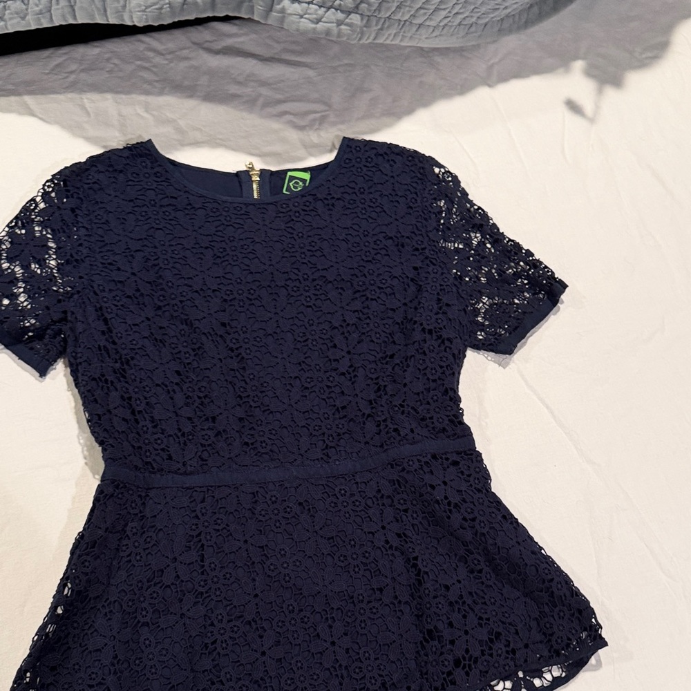 C. Wonder Navy Top with Green Tag